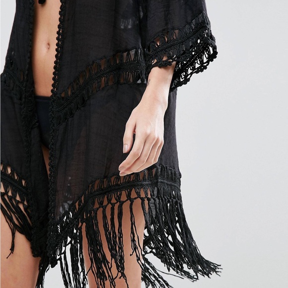 Crochet 🧶 Kimono-Multi Print Pant & Swimsuit Set - Picture 11 of 14